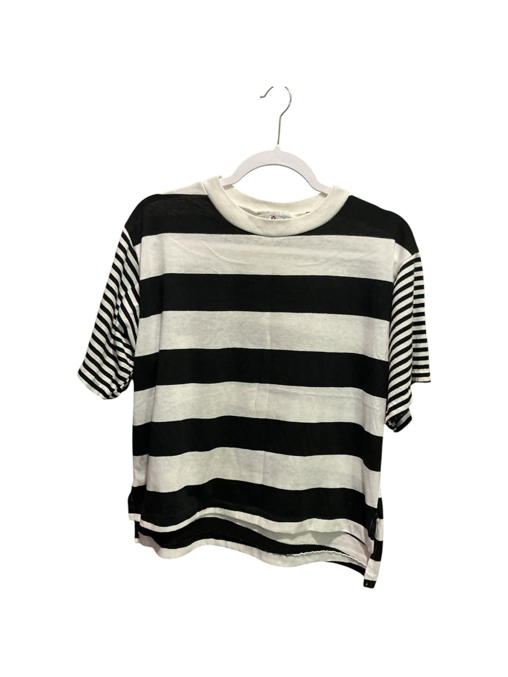 Peppermint Casuals Women’s Striped Crop T Shirt